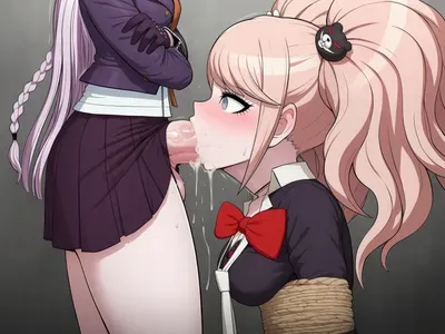 Danganronpa girls give you a joi